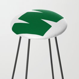 w (Olive & White Letter) Counter Stool