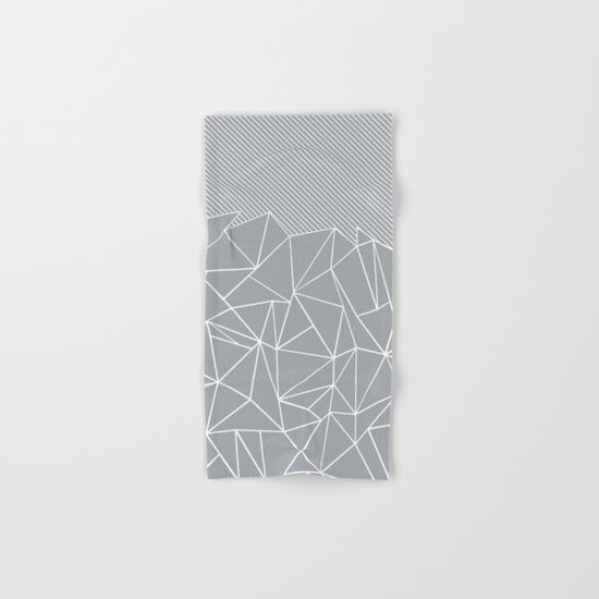 Ab Linear Grey Hand & Bath Towel