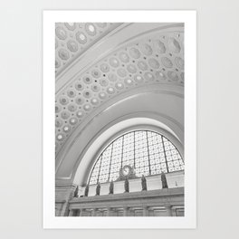 Union Station - Washington DC Black and White Photography Art Print