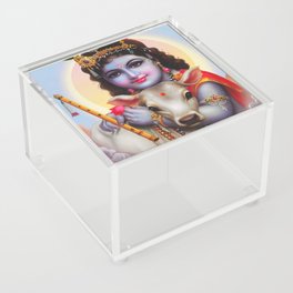 Bal Krishna with his Calf Acrylic Box