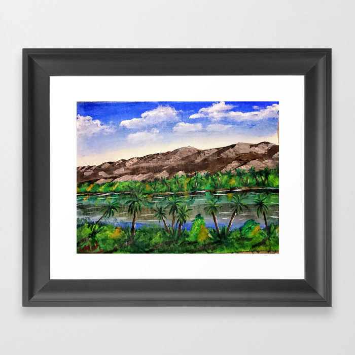 The Palm Valley Framed Art Print By Mohouhaddou Society6