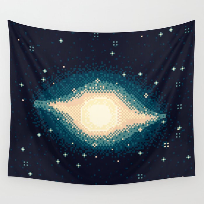 Sombrero Galaxy M104 (8bit) Wall Tapestry