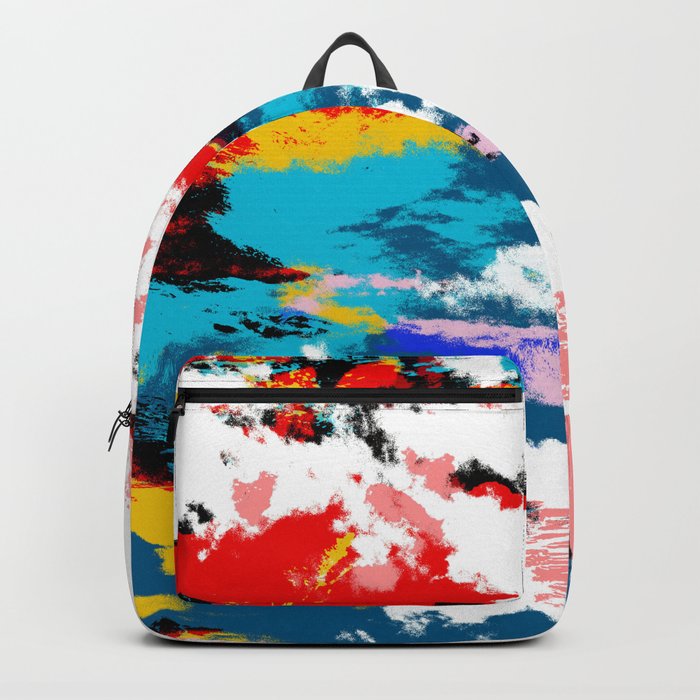 Abstract Colorful Retro Art Tie-Dye Pattern - Hissu Backpack