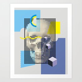 Compo with Skull Art Print