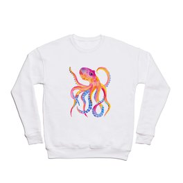 Watercolor Octopus - Ocean Animal Painting Crewneck Sweatshirt