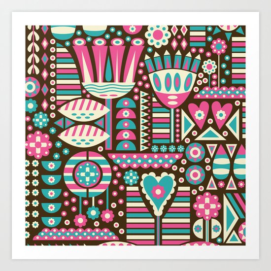 FLORAL PATTERNS Art Print
