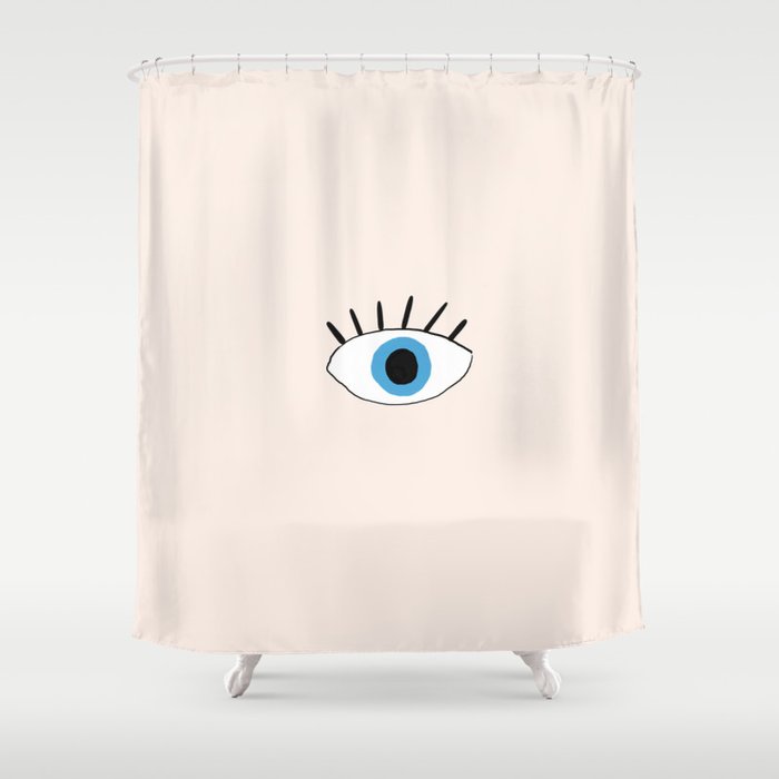 Blue eye Shower Curtain