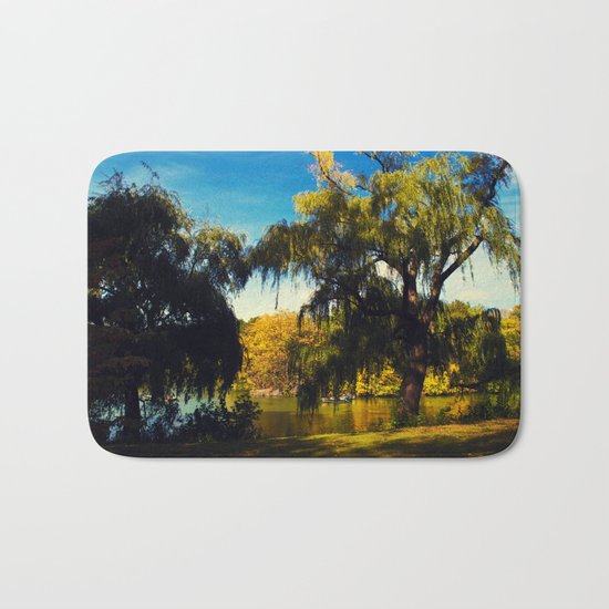 autumn trees Bath Mat