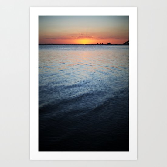 Calm surf Art Print