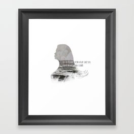 I have always been a storm. Framed Art Print