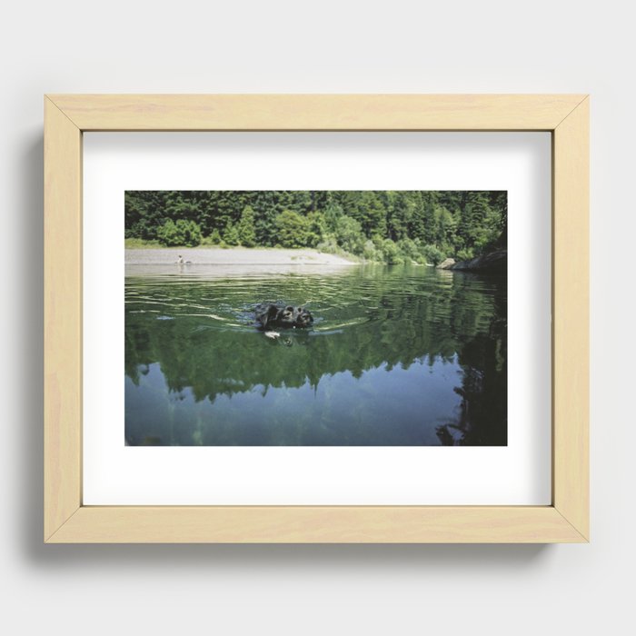 Dog River Recessed Framed Print