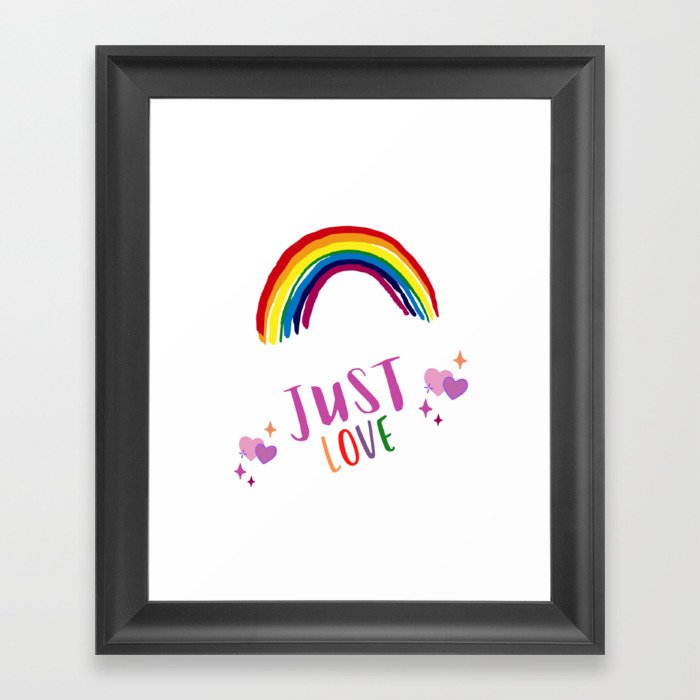 Pride Month - Support LGBTQ Framed Art Print