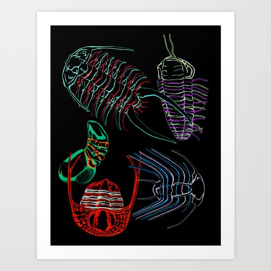 Ordovician Era Trilobites 2 Art Print