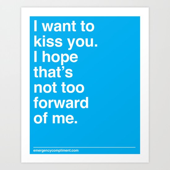 Kiss You Art Print