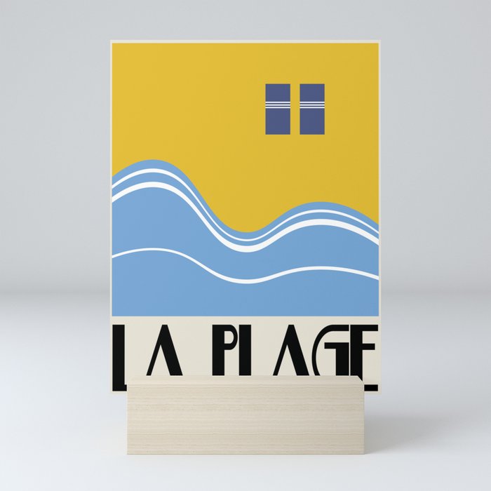 'La Plage' Mini Art Print