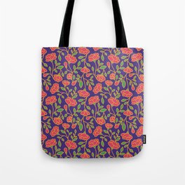 Batik Florals Tote Bag