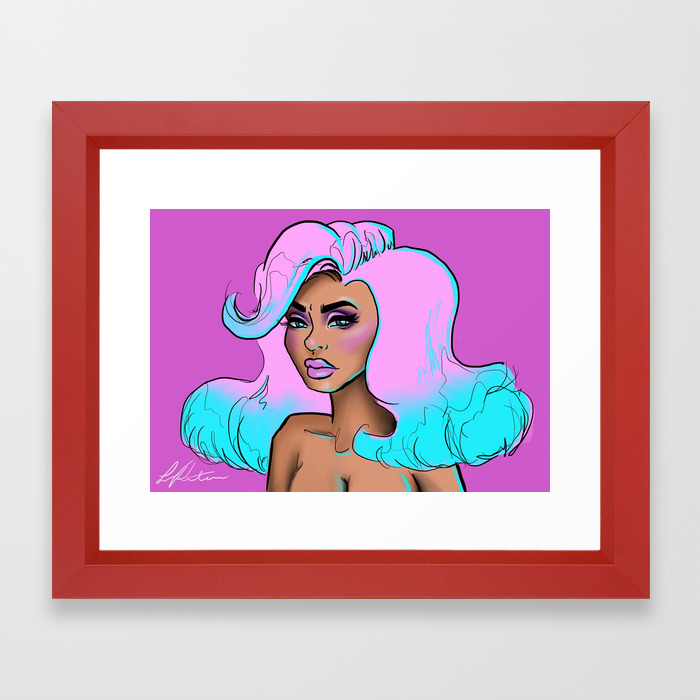 Sullen Sweetheart Framed Art Print By Elizabethpeters Society6