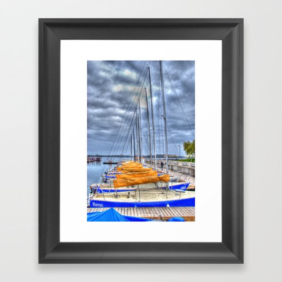 off duty Framed Art Print