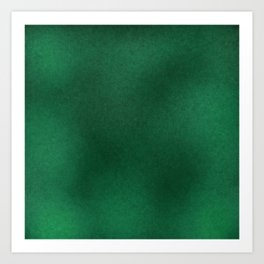 Color gradient and texture 62 dark green Art Print