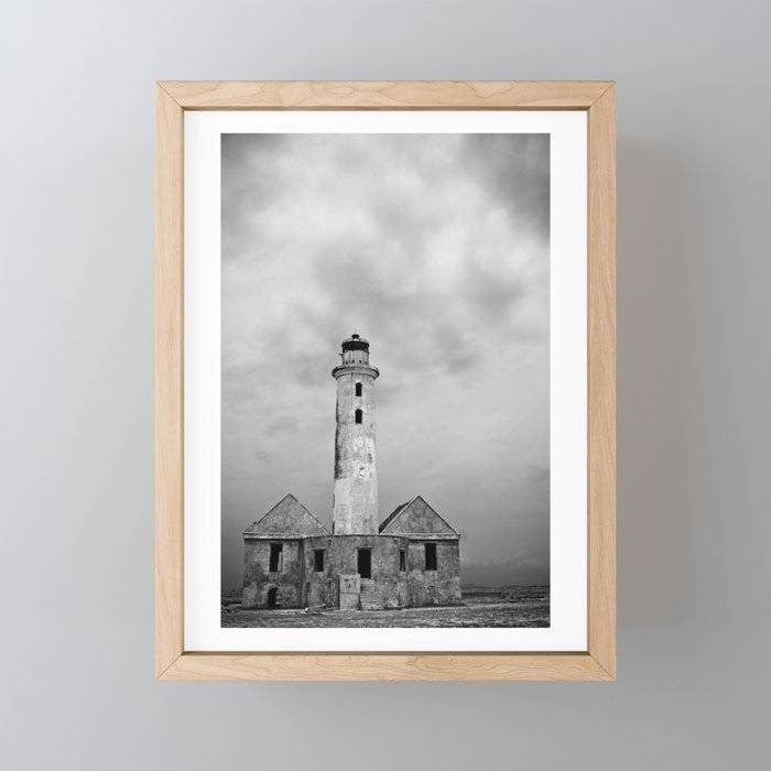 Deserted Lighthouse Framed Mini Art Print