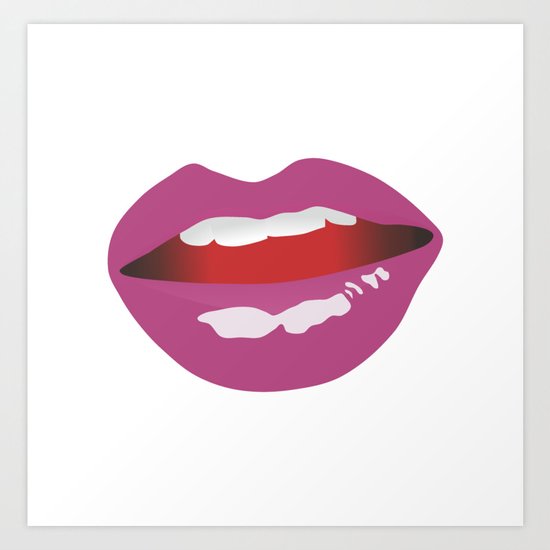 Bouche Art Print