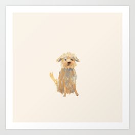 A dog called Jazz Art Print