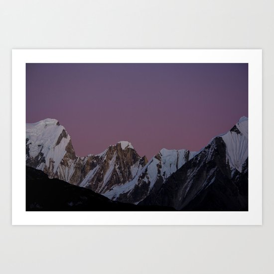 Way down we go Art Print