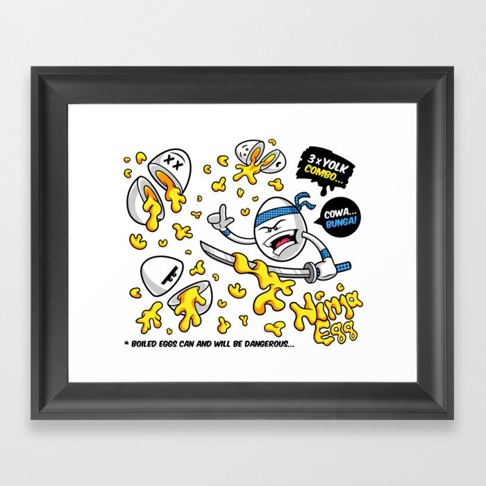 Ninja Egg Framed Art Print