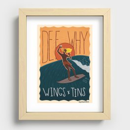 Dee Why Wings x Tins Recessed Framed Print