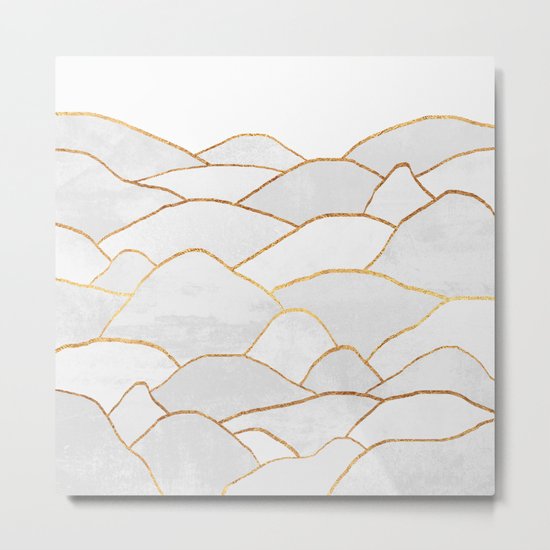 White Hills Metal Print