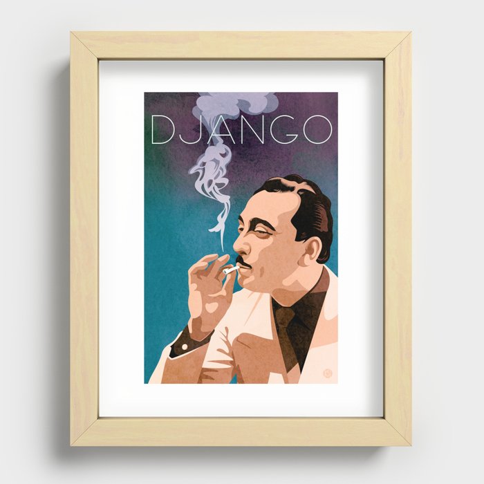 Django Reinhardt Recessed Framed Print