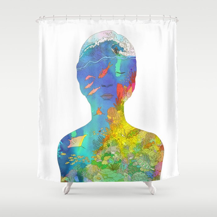 Ocean Thoughts Shower Curtain
