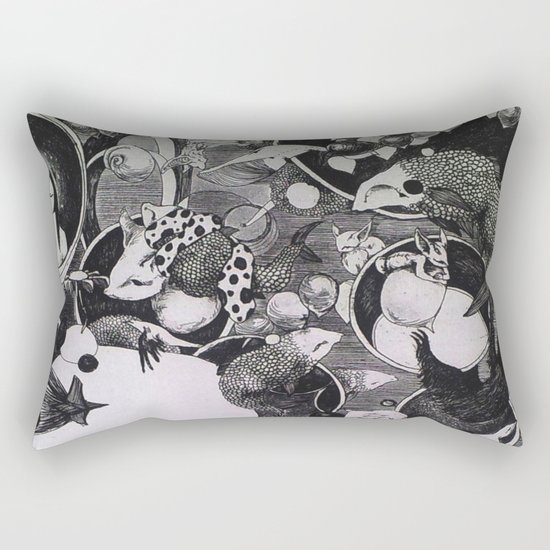 Thoughts II Rectangular Pillow