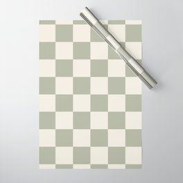 Checkered (Sage Cream) Wrapping Paper