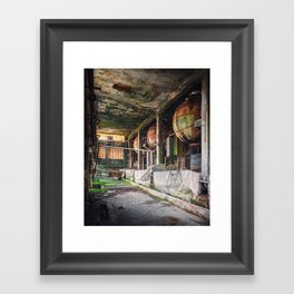 Abandoned Paper Mill in Decay Framed Art Print