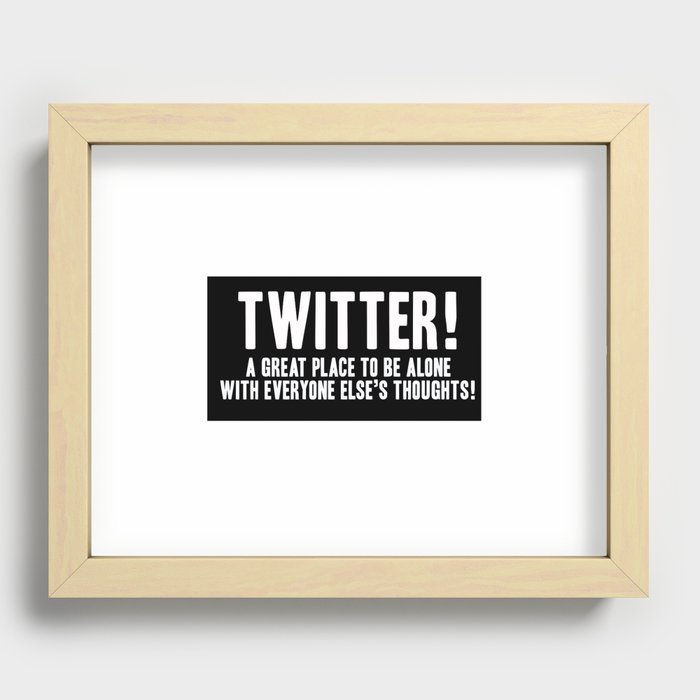 Twitter! Recessed Framed Print