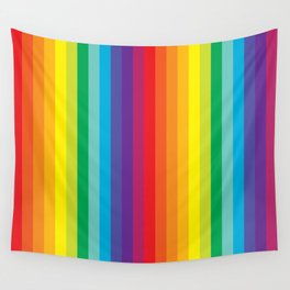 Rainbow Stripes Wall Tapestry