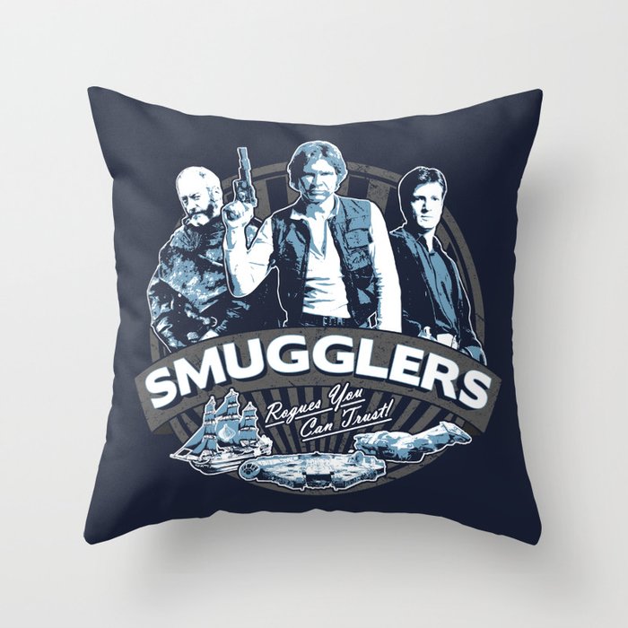 Smugglers Three Throw Pillow