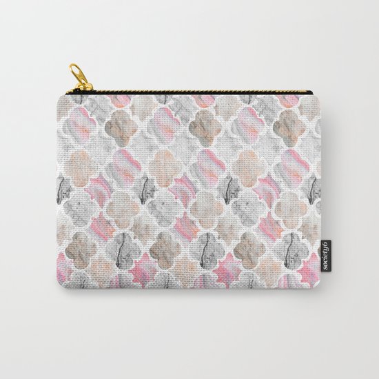 Marbled Moroccan Tiles Carry-All Pouch