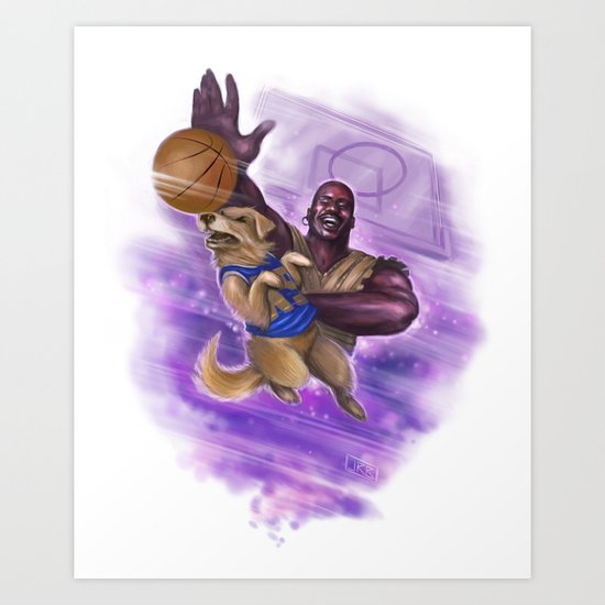 Kazaam vs. Air Bud (Ver. 1.0) Art Print