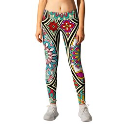 Mandala colorful floral oval pattern Leggings | Illustration, Graphicdesign, Popart, Nativeamerican, Floralmandalapattern, Bloomingpattern, Mandalapattern, Digital, Healingmandalas, Colorfulmandalas 