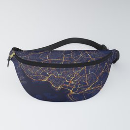 Oslo, Norway Map - City At Night Fanny Pack