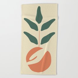 Orange tree Beach Towel