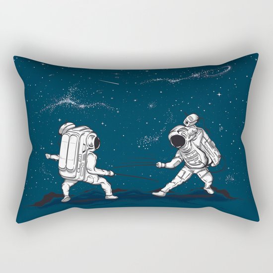 Fencing at a higher Level Rectangular Pillow