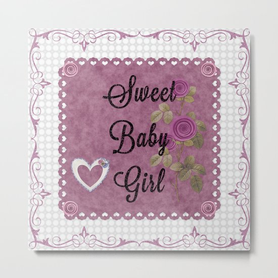 Sweet Baby Girl Metal Print