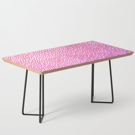 Retro Magenta to Purple Colorful Pixel Noise Abstract Artwork Coffee Table