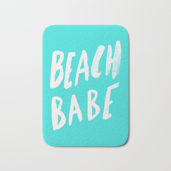 Beach Babe x Teal Bath Mat