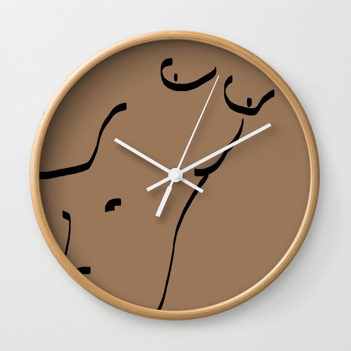 Nude Sketch Wall Clock