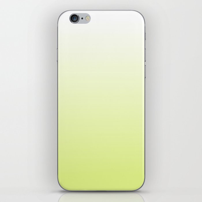 OMBRE LIME GREEN COLOR iPhone Skin