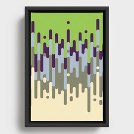 Colorful Drips Framed Canvas